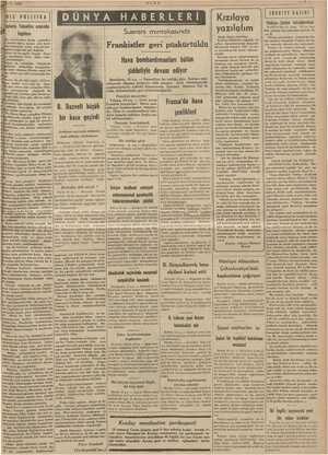  1$ POLİTİKA Yahudiler arasında İngillere B. Ruzvelt küçük bir kaza geçirdi Arabaya sıçrıyan adamın deli bee gizi söyleniyor