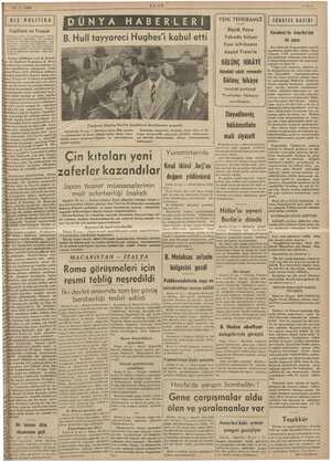  22-7-1938 | i DIŞ POLİTİKA | İngiltere ve Fransa Lİngiltere kıral ve kıraliçesinin Pari ziyaretlerine ea eden ele "ransa ve