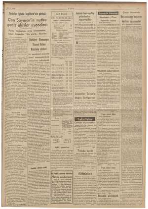  29-8. 1938 Südetler işinde İngiltere'nin görüşü Con Saymen'in nutku geniş akisler uyandırdı Paris, Vaşington, prag memnundur,