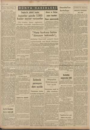    1938 ULUS —3— EN DUNYA HABERLERİ Mg ğ kurtulu u Çekoslovak,ya meselesinden Yangise'de şiddefli harpler Alman ve İfalyan Ki