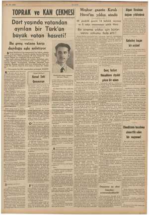    18 - 10 - 1938 TOPRAK UL ve KAN ÇEKMESİ US b Bu genç vatana karşı duyduğu aşkı anlatıyor e n Abdülâziz Urfa hastanesinin