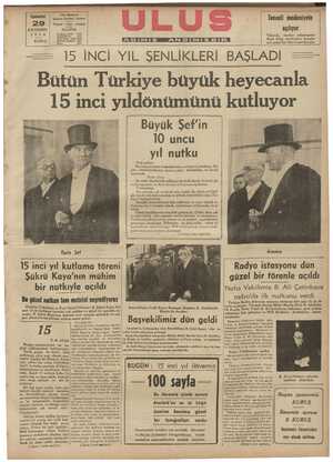 Bütün Türkiye büyük heyecanla 15 inci yıldonumünu kutluyor ue ( Büyük Sefin | GEEEEE 