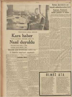    7 Bütün devirlerin en büyük adamlarından biri: Kemal Atatürk | Ekselsior gazefesinin bir makalesi | Pranasr 7 1933 den e ya