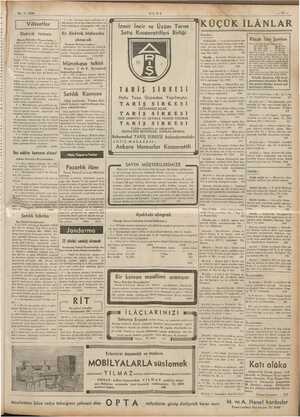    28-1-1939 Vilâyetler İlm Elektrik tesisatı Maraş Belediye Riyasetinden : Maraşta e idro NE san- tralımın projesini ahiren