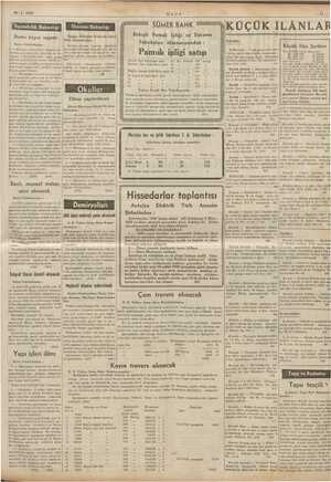    30 -1-1939 “Bayındırlık Bakanlığı | Demir köprü inşaatı Nafta Vekâletinde! ey Bakanlığı İktisat Vekâleti Elektrik İşleri