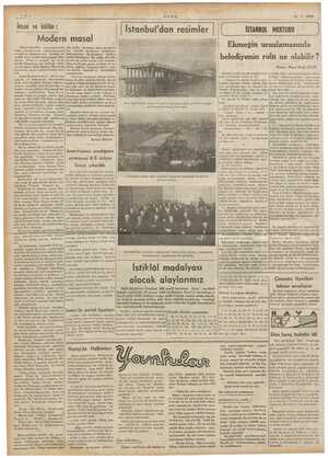    Me e ŞA Pr eğ w sür. | gra re —2— ULUS 31-1-1939 İnsan ve külür: | İstanbul'dan resimler ||; (| İSTANBUL MEKUBU © Modern