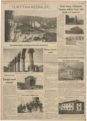    ii UL US | YURTTAN RESİMLER | xi 3 Foto: N. Baysal Meydanda 40 metre ra kömrü curufun. 5-2-1939 İzmir hava istasyonu...