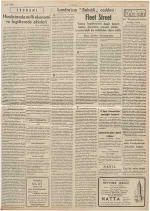  7-2-1939 ULUS | EKONOMİ Hindistanda milli ekonomi ve İngilterede akisleri Son günlerde İngiltere" Sa neşrolu - e e im rapor