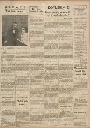    12-2- 1939 H İK Otuz sene sonra... ÂNYDES A) Yazan; Firdevs Şehsüvaroğlu ULUS Kİfaplar arasında: Türk Ziraat tarihine bir