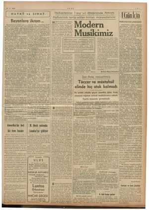  pr” — — - — TEE MA — k 21-2. 1939 ULUS —5— Halkevlerinin 7 inci yıl dönümünde Ankara Halkevinde tertip edilen konser...