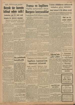      ULUS Fransa ve İngiltere Hafta sonundan önce 24 - 2 - 1939 alebe olduklarını saklıyarak N kulüplere giren talebeler...