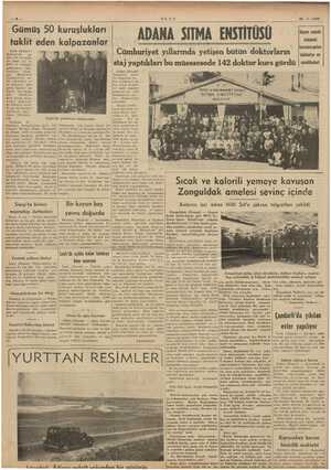      ULUS gr 26-2 -1939 Gümüş 50 kuruşlukları taklit eden İzmir (Hususi ) Şehrimizde yn ku gü- uruşluk- vutluk tabiiyetin- de