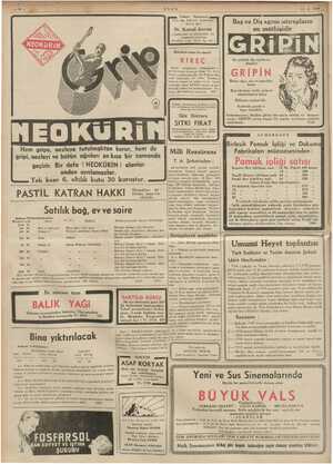    11-3-1939. m Cebeci, Hastanesi mamag e ei Baş ve Diş ağrısı ıstırapların en müthişidir Ke Bütün ağrı, sızı ve sancıları...