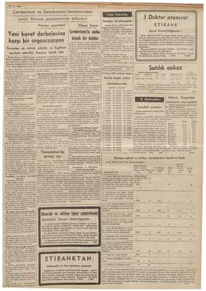    1 le 1S -4-1939 Çemberleyn ve Daladiyenin: beyanatından sonra Avrupa gazetelerinin tefsirleri Sıhat Bakanlığı Yeni kuvet