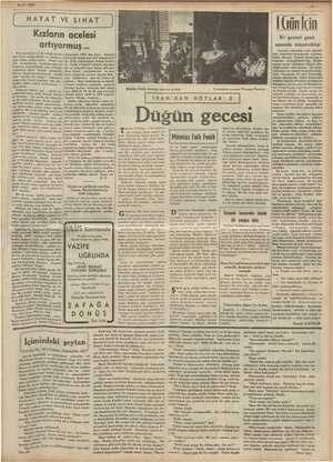      9-5-1939 HAYAT VE SIHAT Kızların acelesi artiyormuş... Melike Nazlı mermer saraya giriyor Veliahdin zevcesi Prenses...