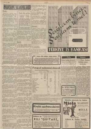    14-8. 1939 Kiralık Kiralık : el alık da ire — Yenişehir bakan - »İE z E z vE 5 Acele ei apartman — İsmet İ - mönü caddesi