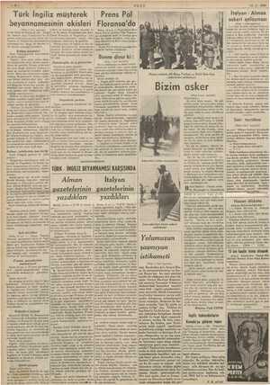     udi ey A ULUS N © 14.5. 1939 Türk İngiliz müşterek | Prens Pol | “© Ni İtalyan - Alman beyannamesinin akisleri Floransa'da