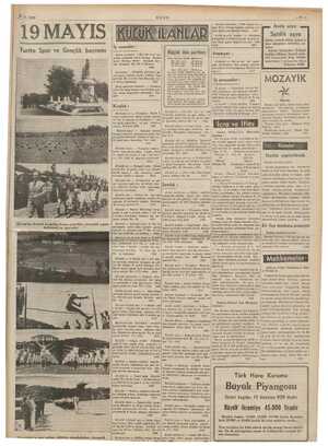    1939 UL 19 MAYIS Yurtta Spor ve Gençlik bayramı Zanauldak'ta spor sahası, atletizm müsabakaları, jimnastik İş verenler : AE