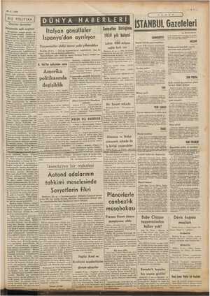  30-5. 1939 DE DI iş ro LİTİKA Otoriter devletler arşısında sulh yi eri nel mia ine Rl Pier gergi Ya AE çal itimat ver- in...