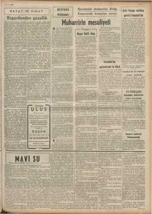  ENE mn 8-6. 1939 | HAYAT VE SIHAT | # Böğürtlend en güzellik NEVYORK Mektupları Beynelmilel Muharrirler Birliği Kongresinde
