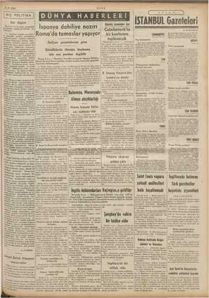  9-6. 1939 aşma i DIŞ POLİTİKA Son düğüm iş iltere ile sovyetler arasındaki sp elmiş iki ihtilâfa da: ran Ele tere yaptığı son