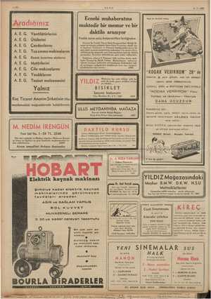    ULUS 3.7.1935 | Aradığınız © lerini Vantilâtör Ütülerini Çaydanlarını Tozemme makinalarını Ekmek kızartma aletlerini...