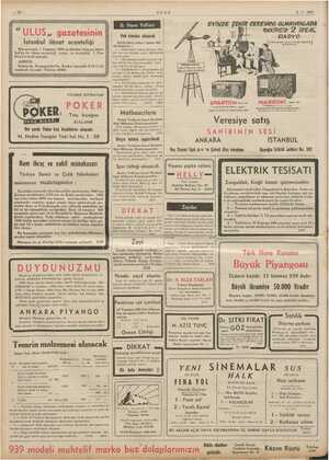  i e ULUS “ULUS, gazetesinin İstanbul ilânat acenteliği Mü 1 Temmuz 1939 a itibaren a bul'da EE Hint e açmış ve acenteliği İ.