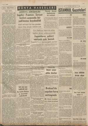    117-1939 DIŞ POLİTİKA “Sinir harbi,, hafta Almi İmanya'nı toplanmış gibi görünüyor- İngiliz ve fransız nazırları, der Mimi