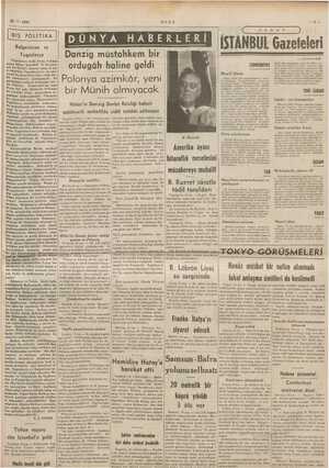    20-7. 1939 ULUS ll mİ IŞ POLİTİKA Bulgaristan ve Yugoslavya Yugoslavya naibi Prens Pol'den sonra bulgar başvekili B....