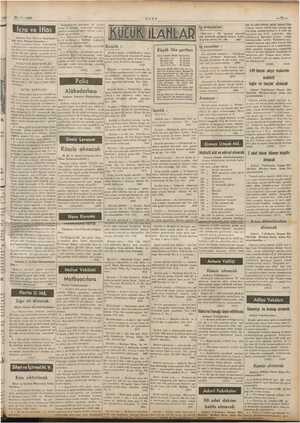  EEE YAYA 21-7. 1939 . : bu şartname ve Kel Lİ ie verenler : Küçük ilân şartları Düre satı etçil lnlardanı deni saatte (3038),