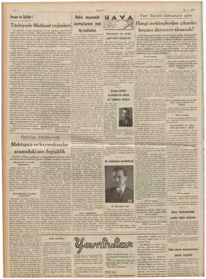  YT TEE A RE EPA pı— ULUS 26-7-1939 İnsan ve kültür : Nafıa muamelâl Yeni Barem kanununa göre memurlarının yeni tip kadroları