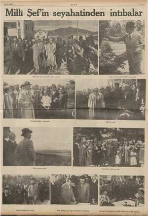  8-8.1939 ULUS iç Milli Şef in seyahatinden intıbalar er Yeniçağ halkiyle konuşma Bolu'ya varış Bolu'da Halkevi'ne varış Bolu