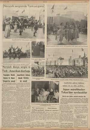    11.8-1939 ULUS Nevyork sergisinde Türkiye günü Nevyork sergisindeki Türkiye gününde Karadeniz oyunları Nevyork dünya...