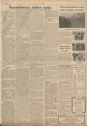    7 A AY 12-9. 1939 ULUS Başvekilimizin mühim nutku Sayfada) » -5— Hava hücumlarına karşı pasif müdafaa tecrübesi İpodromda