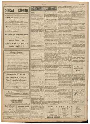    yam 26-9-1939 Kiralik daire — Y. şehir mn ti arkasında Karanfi! &. çi 3oda1 hol konforlu. kapya di ta müracaat kay | Ee lik