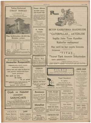  KIZILAY 14-11-1939 Nazarı dikkate Ucuz Elektrik malzemesi almak isteyenlere müjde Türkiye Cümhuriyeti ZİRAAT BANKASI Kuruluş