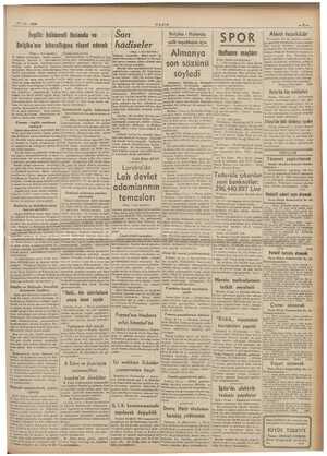  17.11.1939 İngiliz hükümeti Holanda ve Son Belçika'nın bitaraflığına riayet edecek hâdiseler ULU'S Almanya Belçika - Holanda