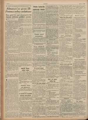     ULUS 20-11.1939 | Almanya'ya giren il Fransız subay anlatıyor GARP CEPHESİNDEN RÖPORTAJLAR | | Evkafın Ceyhan'da...