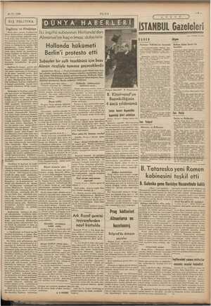    $-11.1939 gesereemarsaresarsansasassanearrenreeneEL : LAM ER : K DIŞ POLİTİKA Gazeleleri Ça,a, matbuat servisi) İngiltere