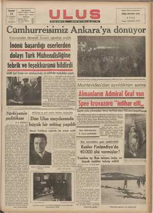    Pazarlesi 18 Uhus Basımevi Çankırı Caddesi, Ankara Telgraf: Ulus - Ankara L KANUN TELEFON 1939 Mücssese Müdürü 144 | ada