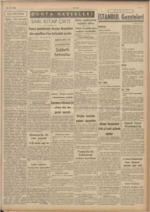    23-12-1939 | Dış POLİTİKA | Alman - Rus tesanüdü 3 ağustosta sovyetlerle Alman saldırmazlık pakt rlceğiz sin Mei a t, iki