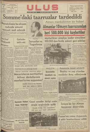    PATAR | 2 HAZIRAN ULUS Basrmevi Çankırı Caddesi, Ankara Telgraf: Ulus Ankara TELEFON 1940 Başmuharrirlik ...... ıözi eç...