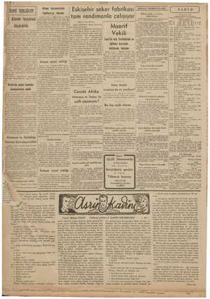  TEBLİĞLER Alman fayyaresi düşürüldü Alman fayyarelerinin İngiltere'ye hücumu (Başı 1 inei sayfada) Vekil hatıra Alman resmi