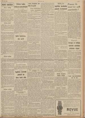  26 - 10. 1940 uLuş RESMİ Li LE Ankara beden Gazete rivayellerine göre BERLİN İç TEBLİĞLER AN İngilizler tarafından oası/ bir