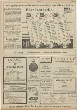    —e- KIZILAY 3.11 -1940 1.nd ve 7 İkinci teşrindedir li Dorduncu tertip ve 1.000 liralık orta büyük- larda mevcut yayan eyi