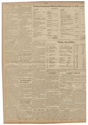  Türkiye Cümhuriyet Merkez Bankasının 23-11-940 LİRA AKTİF 72.044,180 o 1013869178 18.188.840,50 2.178.081,49 Altın : Safi...