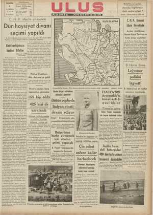    ULUS Basrmevi li Çarşamba Çankırı Caddesi, Anka! 4 Telgraf: ULUS Ankara u TEEN 1. KANUN a irriri 137) 1940 zı İşleri bada