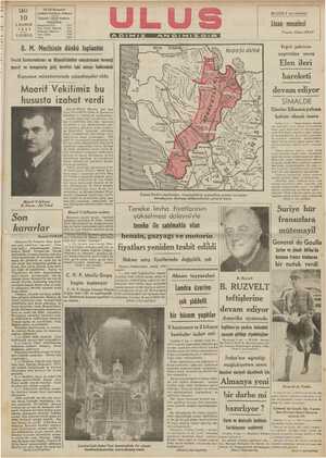    2 U Bası | SALI 'ankırı Caddesi, Ankara BUGÜN 2 'nci sayfada Gi 10 Telgraf: ULUS Ankara İİ rain a Lisan meselesi hai 1940