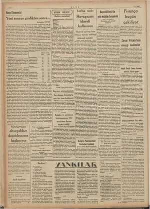 7/1/1941 Piyango ULUS (Günün GöLGEsi | Tehlike vardır —2.— Harp Ekonomisi Başvekilimiz'in : Ne Selâm meselesi Yeni seneye...