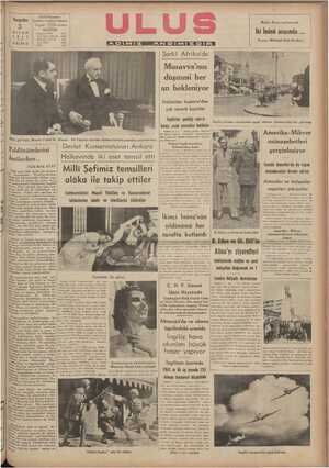    ULUS Basımevi Perşembe —| çankırı Caddesi Ankara | 3 'Telgraf : ULUS Ankara | TELEFON NİSAN Başınuharrirlik ıst 1941 Yazı